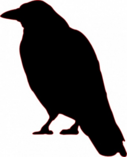 Scary Crow Silhouette Clipart - Clip Art Library