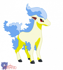 Shiny Ponyta:. by JuniorShadow on DeviantArt