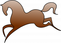Clipart - Stylised horse (colour)