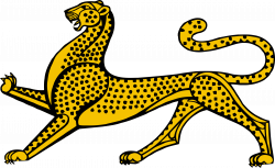 Clipart - Stylised leopard