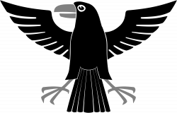 File:Heraldic Crow.svg - Wikimedia Commons
