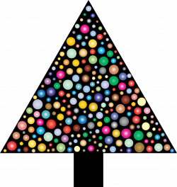 Clipart - Prismatic Circles Christmas Tree 2