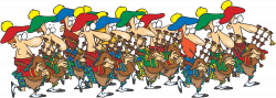 Eleven Pipers Piping Clipart