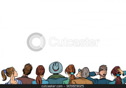 people audience background lecture back stock vector