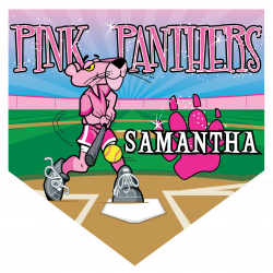 Pink Panthers Home Plate Individual Team Pennant - Custom Baseball ...