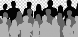 Social Media Audience Crowd Silhouette PNG, Clipart, Black ...