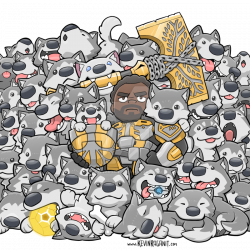 Lord Saladin Wolf Pack Family Portrait by KevinRaganit | Nathan ...