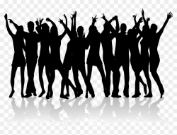 Crowd Clipart Crowd Dancing - Dancing Silhouettes, HD Png ...