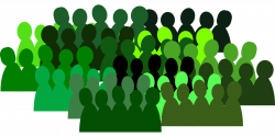 People group crowd team isolated connection green drawing free image