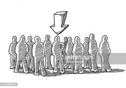 Crowd of People The Chosen One Drawing premium clipart ...