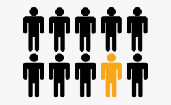 Crowd Clipart Person Icon - Odd One Out Png , Transparent ...