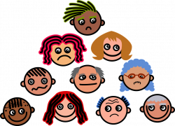 Free photo Cartoon Crowd Emotions Expressions Faces Diversity - Max ...