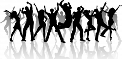 crowd shadow silhouette - Sticker by TerriTales
