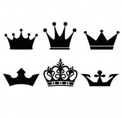 Crown svg - crowns clip art digital download vector files svg, png, dxf, eps