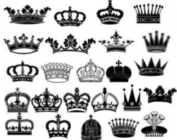 Crown Silhouettes Clipart Royal Crown Clipart by ...