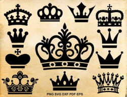 Crown svg file, Crown clipart, Queen crown, King crown, Cut ...
