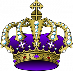 Purple And Gold Crown Clipart