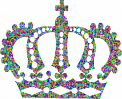 Clipart - Low Poly Prismatic Royal Crown
