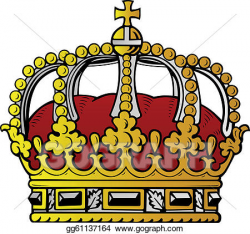 Vector Art - Color crown. Clipart Drawing gg61137164 - GoGraph