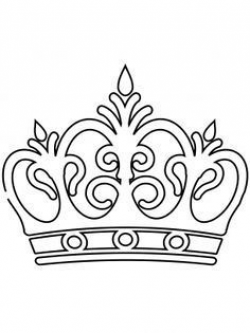 crown sketch for colouring - Google Search | Crown Coloring ...