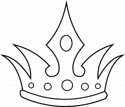 Princess Crown Clip Art Black and White | Work Colouring | Pinterest ...
