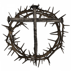 Cross With Crown Of Thorns Clipart free image