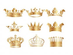Gold Crown Clip Art Crown Clipart Digital Crown by ...