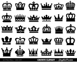 Crown Clipart, King Queen Crown Clip Art, Royal Crown ...