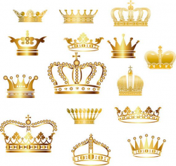 Gold Crown Clip Art Crown Clipart Digital Crown by ...