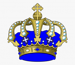 Crown, Jewels, Cross, Blue, King, Power - Boy Crown Clip Art ...