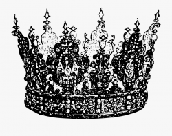 Crowns Clipart Jeweled Crown - Crown Transparent Black And ...