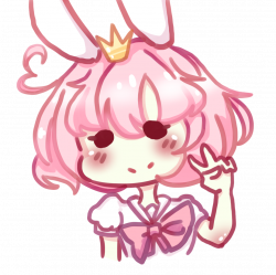candy sweets anime manga kawaii pink crown bunny girl school uniform ...