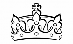 Drawn Crown Tilted - King Crown Clipart Black And White, HD ...