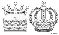 Ornate Crowns - Buy this stock vector and explore similar ...