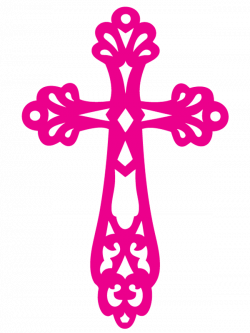 Christian cross Crucifix Baptism Clip art - Pink Cross Cliparts 600 ...