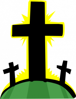 Calvary Golgotha where Jesus was Crucified - Vector Image
