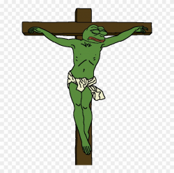 He Died On The Cross For Our - Pepe The Frog Jesus Clipart ...