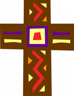 Christian Crucifix Cross Symbol of Christ - Vector Image