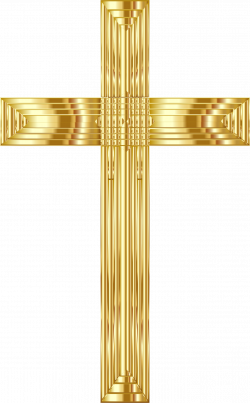 Clipart - Golden Cross Variation 2