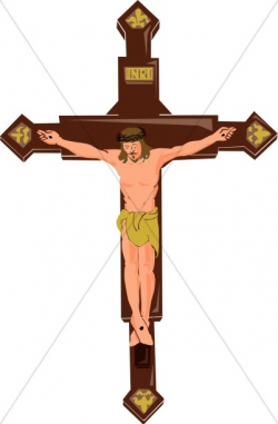 INRI Symbol of Christ on the Cross | Good Friday Clipart