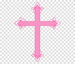 Pink cross illustration, Baptism Free , Baptism Cross ...