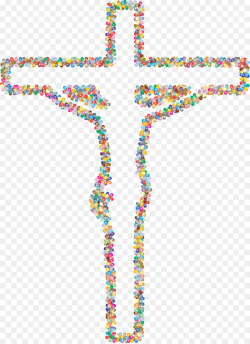 Jesus Cartoon clipart - Cross, Pink, Line, transparent clip art