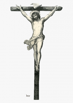 Crucifix Clipart Died Jesus - Jesus On The Cross Png ...