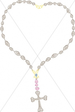 Heart Shaped Cross Necklace | Cross Clipart