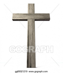 Stock Illustration - Wooden crucifix. Clip Art gg69321219 ...