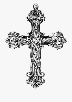 Free Vintage Cross Clip Art Image - Vintage Cross Clipart ...