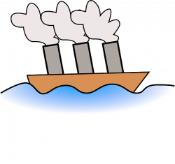 Ship clipart steam boat - Pencil and in color ship clipart steam boat