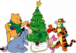 pooh gang deco tree | christmas | Pinterest