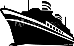 Download cruise black and white clipart Cruise ship Clip art ...
