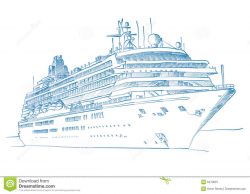 Cruise ship drawing | Rings in 2019 | Ship drawing, Ship ...